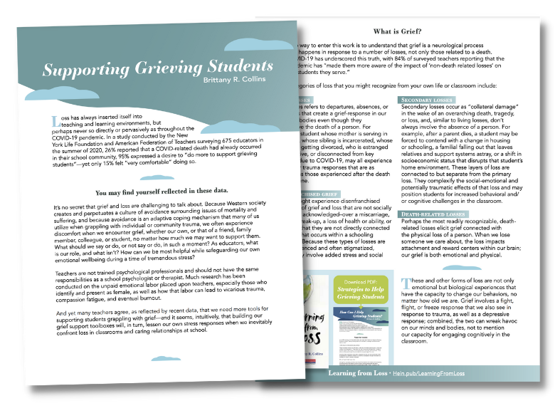 Strategies To Support Grieving Students By Brittany Collins